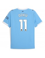 Moške Nogometnih dresov Manchester City Jeremy Doku #11 Domači 2025-26 Kratki rokavi Moške Nogometnih dresov Manchester City Jeremy Doku #11 Domači 2025-26 Kratki rokavi